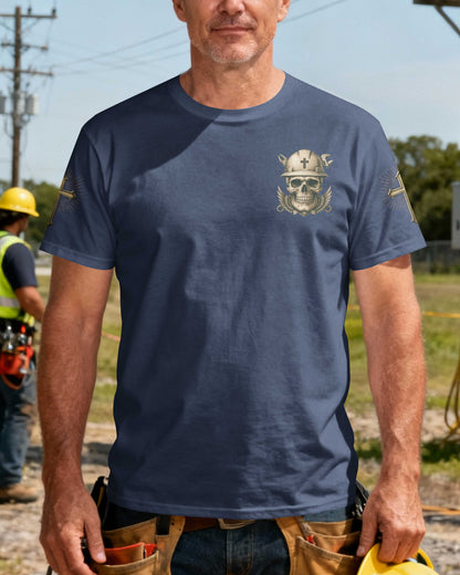 Storms Don't Scare Me God Made Me A Lineman T-Shirt