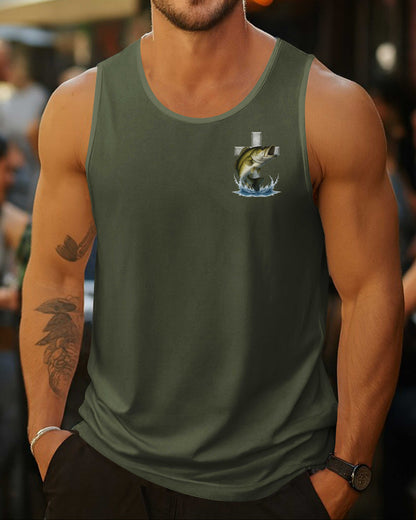 Hooked By Grace Caught By Faith All Over Print T-Shirt