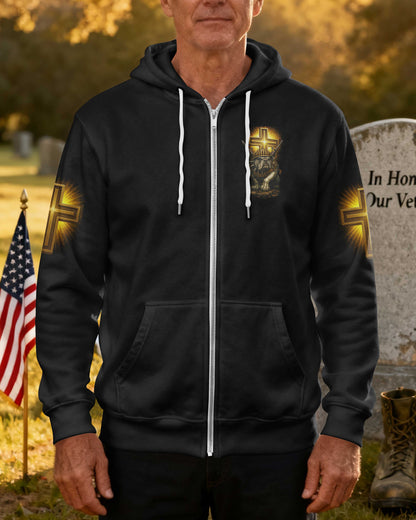 A Marine's Duty Never Ends Only His Battlefield Changes Zip Hoodie