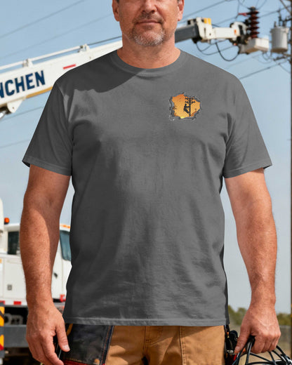 Lineman Using God’s Strength To Fix What The Storm Tried to Break T-Shirt