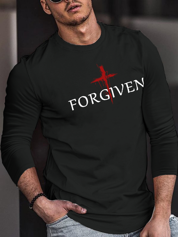 Forgiven & Red Cross  Long Sleeve T-Shirt