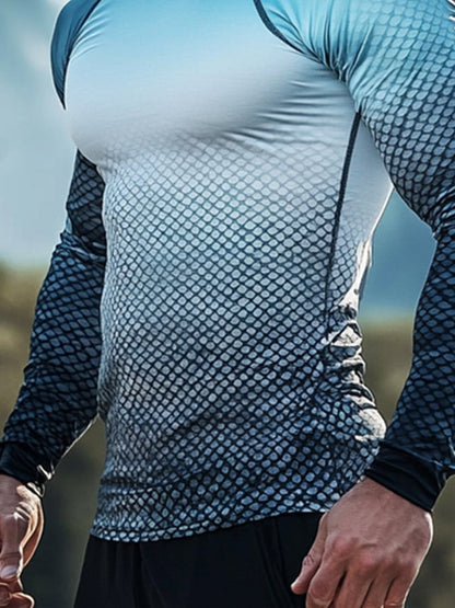 Men's Outdoor Sun Protection Breathable Cool Hooded Sun Protection Long Sleeve Top