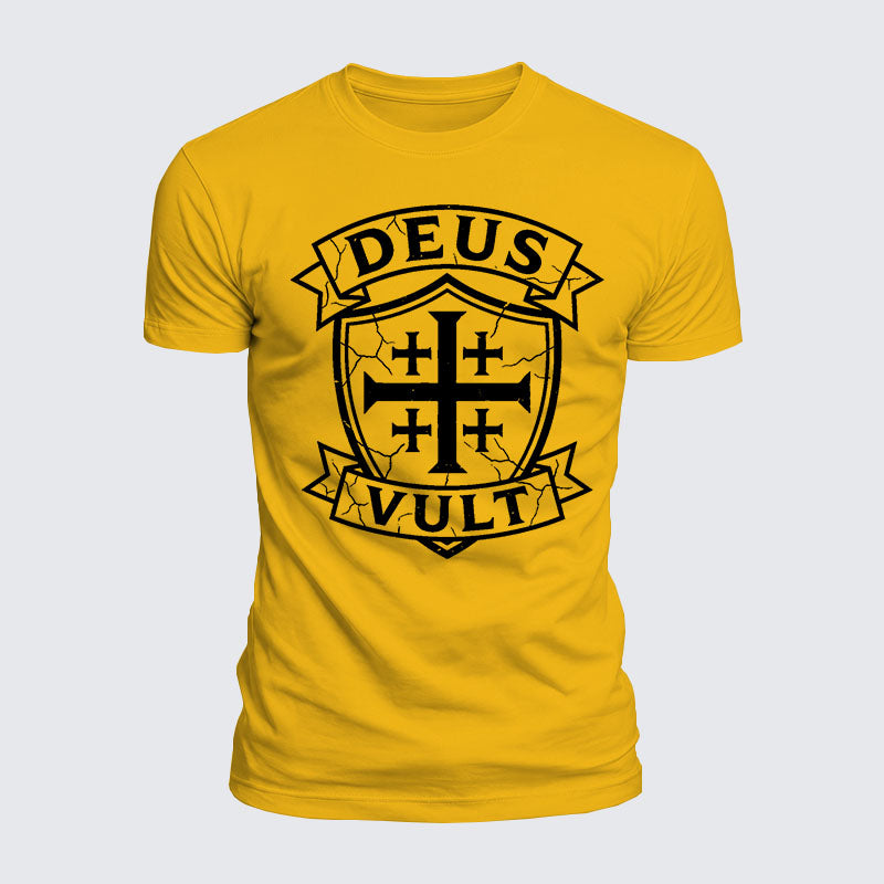 Luxe Mercerized Cotton Tee - Deus Vult