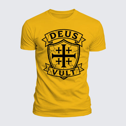 Luxe Mercerized Cotton Tee - Deus Vult