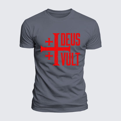 Luxe Mercerized Cotton Tee - Deus Vult