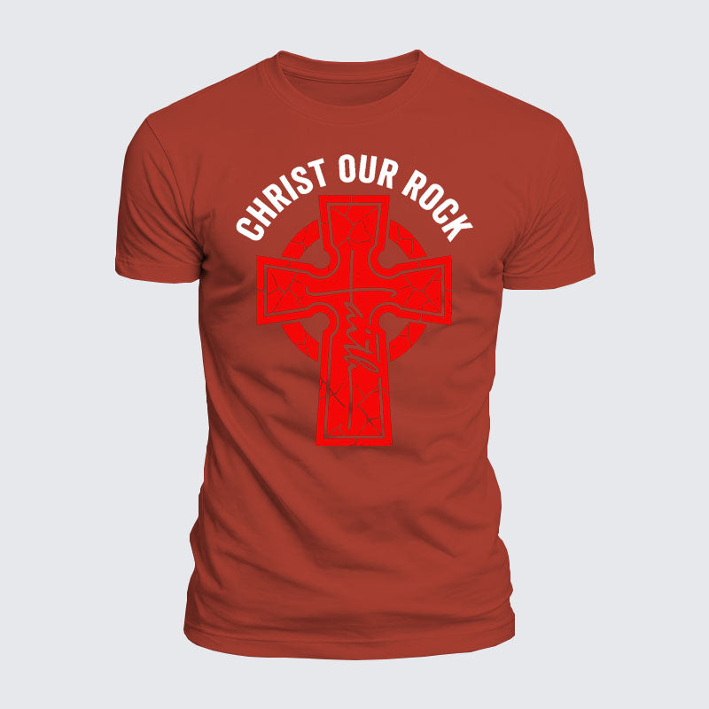 Luxe Mercerized Cotton Tee - Christ Our Rock