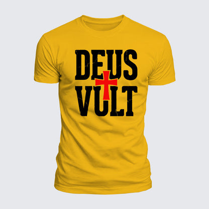 Luxe Mercerized Cotton Tee - Deus Vult