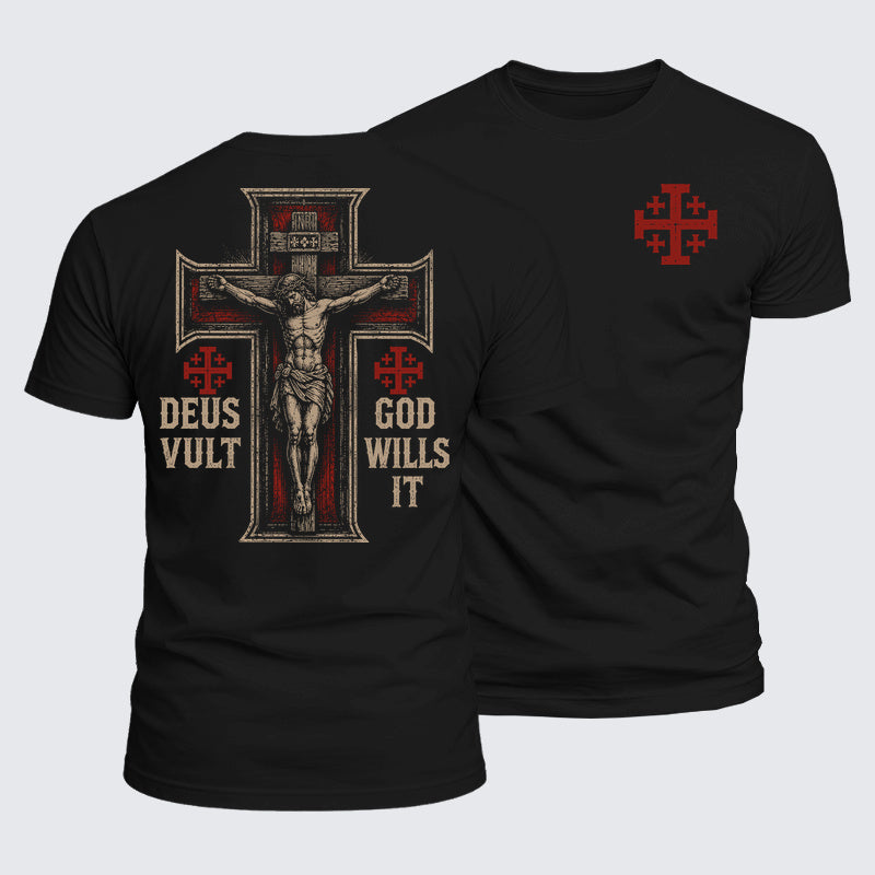 Luxe Mercerized Cotton Tee - Deus Vult