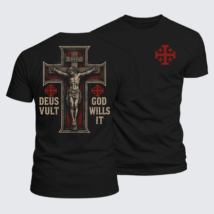 Luxe Mercerized Cotton Tee - Deus Vult