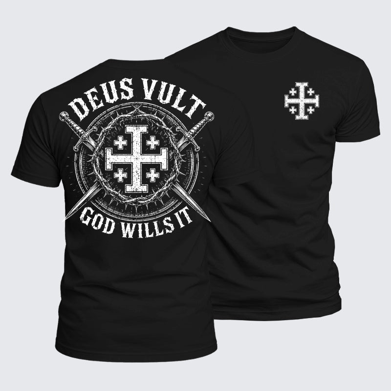Luxe Mercerized Cotton Tee - Deus Vult