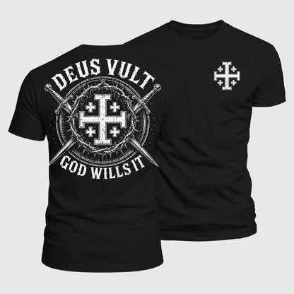 Luxe Mercerized Cotton Tee - Deus Vult