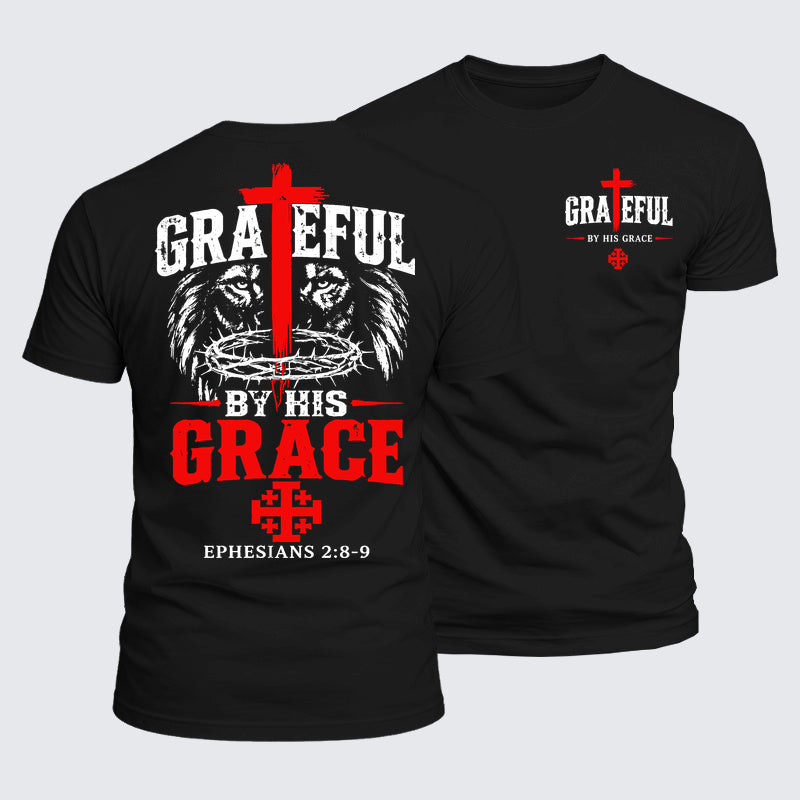 Luxe Mercerized Cotton Tee - Grateful By His Grace