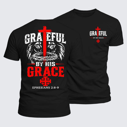 Luxe Mercerized Cotton Tee - Grateful By His Grace