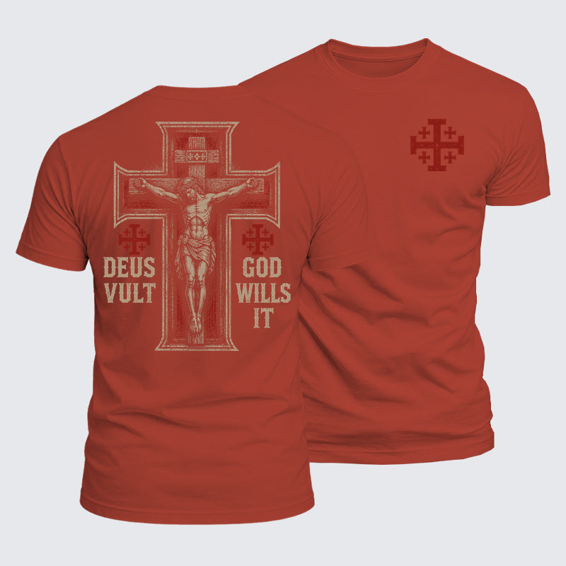 Luxe Mercerized Cotton Tee - Deus Vult