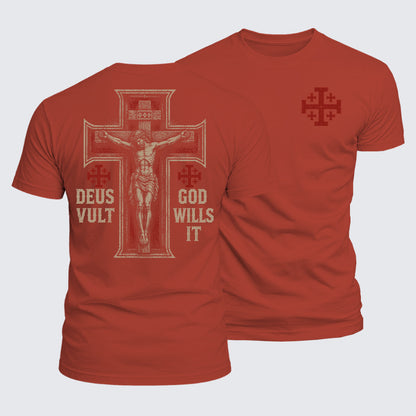 Luxe Mercerized Cotton Tee - Deus Vult