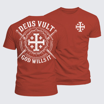 Luxe Mercerized Cotton Tee - Deus Vult