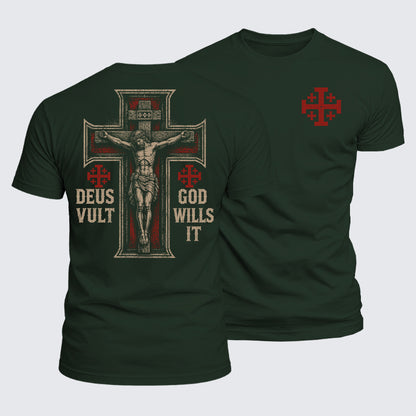 Luxe Mercerized Cotton Tee - Deus Vult