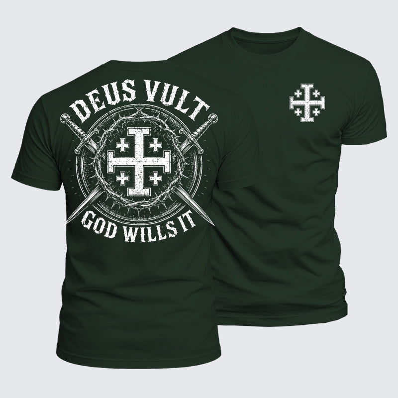 Luxe Mercerized Cotton Tee - Deus Vult