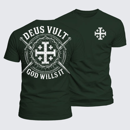 Luxe Mercerized Cotton Tee - Deus Vult