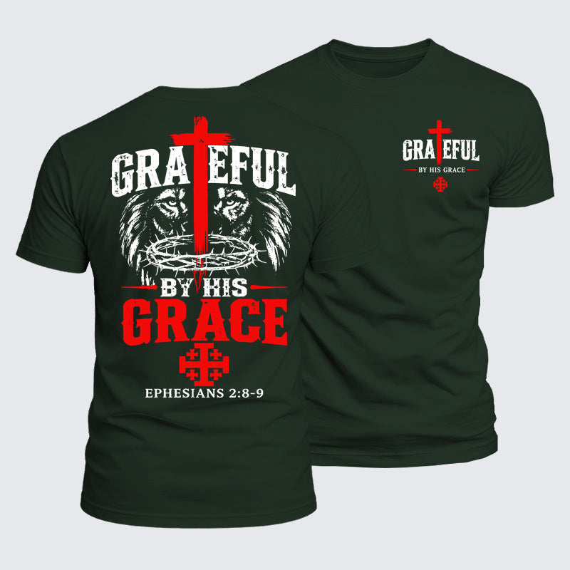 Luxe Mercerized Cotton Tee - Grateful By His Grace