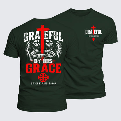 Luxe Mercerized Cotton Tee - Grateful By His Grace