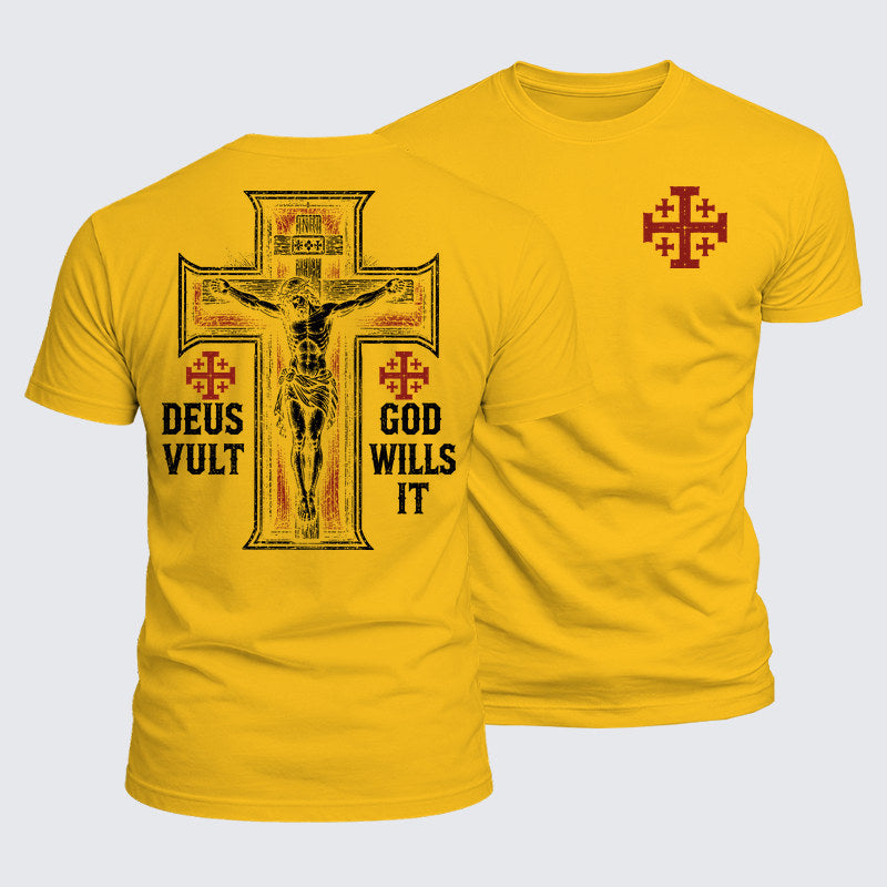 Luxe Mercerized Cotton Tee - Deus Vult