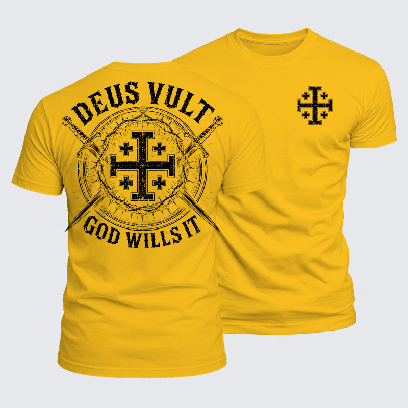 Luxe Mercerized Cotton Tee - Deus Vult