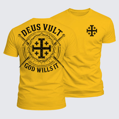 Luxe Mercerized Cotton Tee - Deus Vult