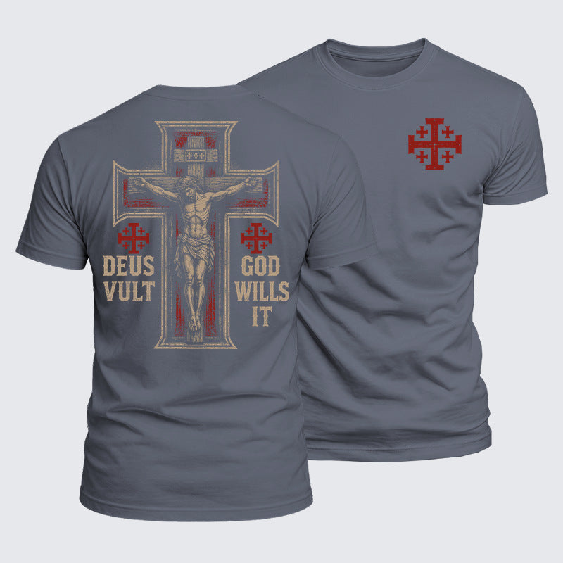 Luxe Mercerized Cotton Tee - Deus Vult