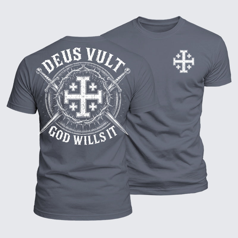 Luxe Mercerized Cotton Tee - Deus Vult