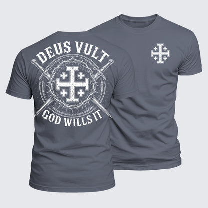 Luxe Mercerized Cotton Tee - Deus Vult