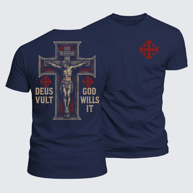 Luxe Mercerized Cotton Tee - Deus Vult
