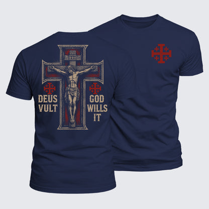 Luxe Mercerized Cotton Tee - Deus Vult