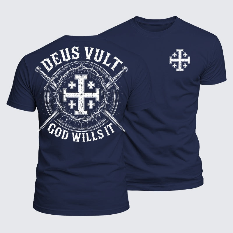 Luxe Mercerized Cotton Tee - Deus Vult