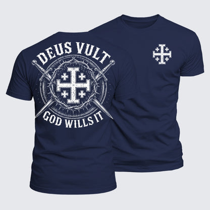 Luxe Mercerized Cotton Tee - Deus Vult