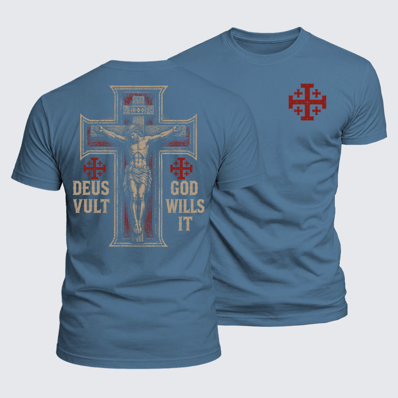 Luxe Mercerized Cotton Tee - Deus Vult