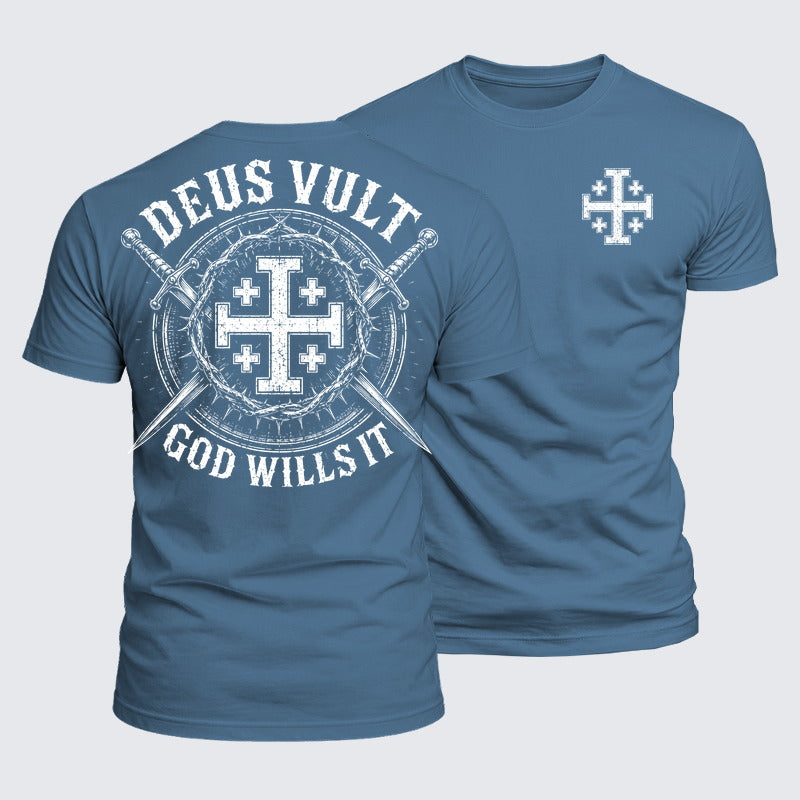 Luxe Mercerized Cotton Tee - Deus Vult