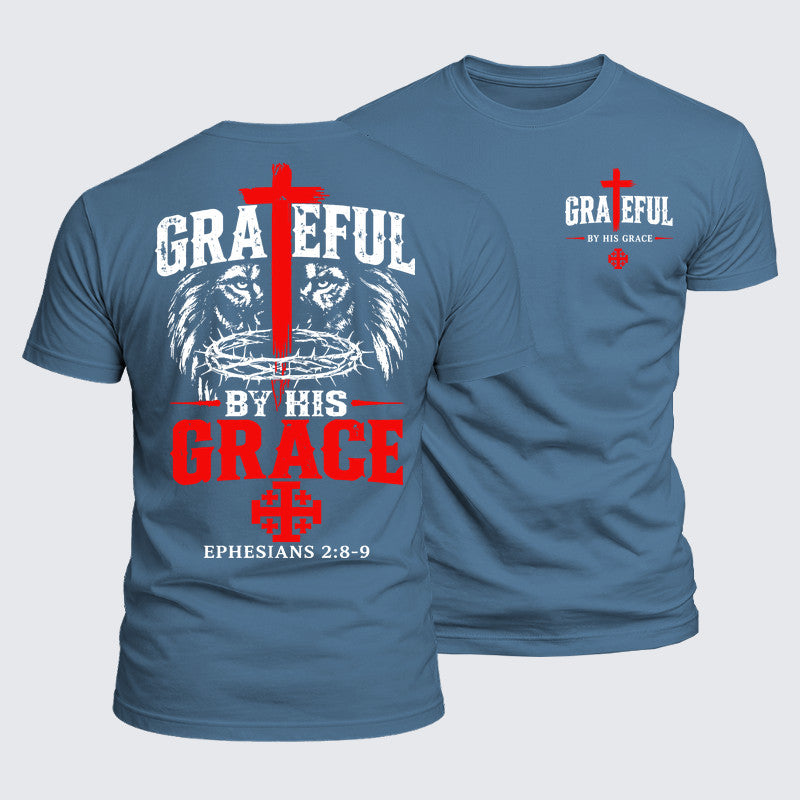 Luxe Mercerized Cotton Tee - Grateful By His Grace