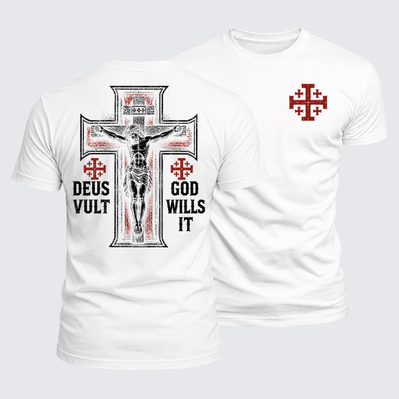 Luxe Mercerized Cotton Tee - Deus Vult