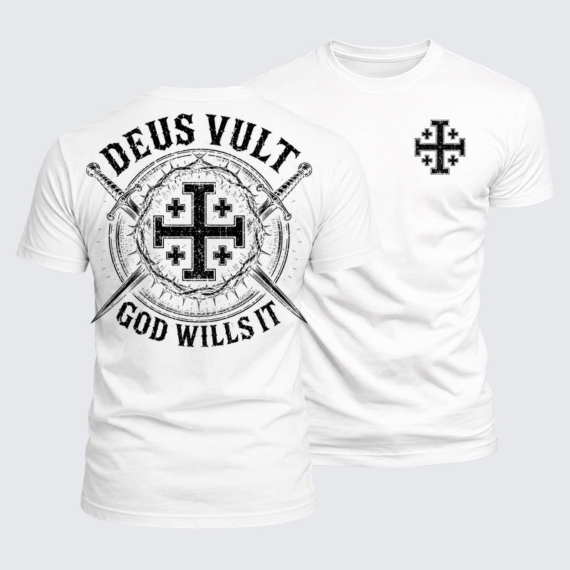 Luxe Mercerized Cotton Tee - Deus Vult