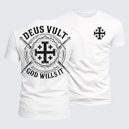 Luxe Mercerized Cotton Tee - Deus Vult