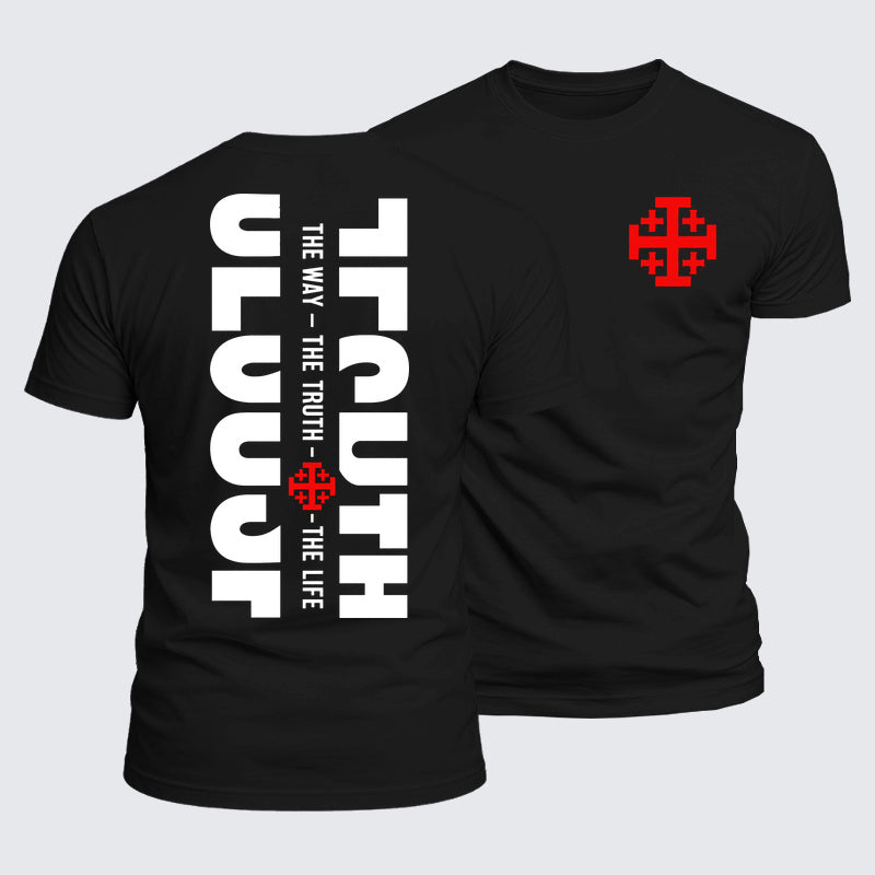 Luxe Mercerized Cotton Tee - Jesus The Way The Truth The Life