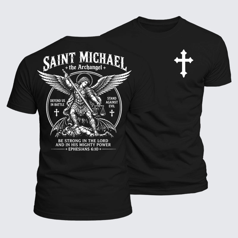 Luxe Mercerized Cotton Tee - Saint Michael The Archangel