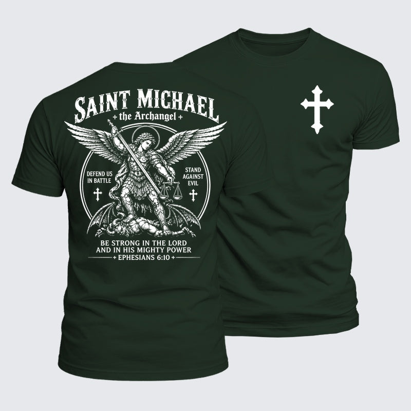 Luxe Mercerized Cotton Tee - Saint Michael The Archangel