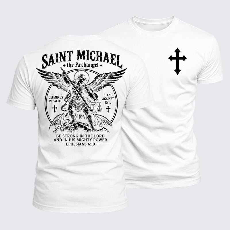 Luxe Mercerized Cotton Tee - Saint Michael The Archangel