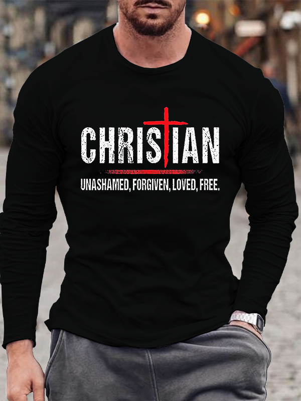 Christian Jesus Cross Long Sleeve T-Shirt