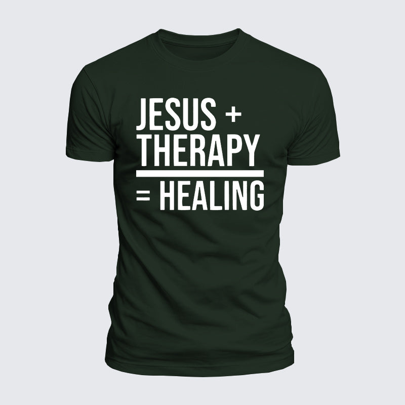 Luxe Mercerized Cotton Tee - Jesus Therapy Healing