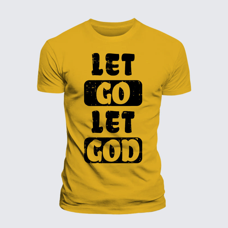 Luxe Mercerized Cotton Tee - Let Go Let God