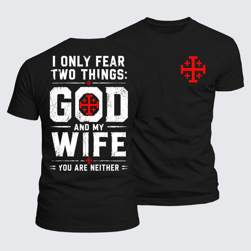 Luxe Mercerized Cotton Tee - I Only Fear God And My Wife