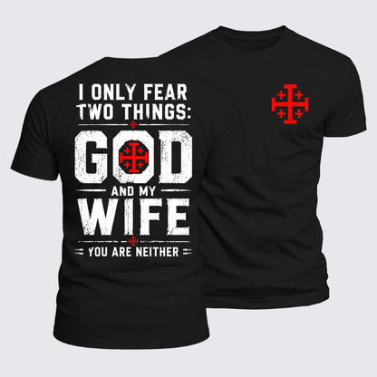 Luxe Mercerized Cotton Tee - I Only Fear God And My Wife